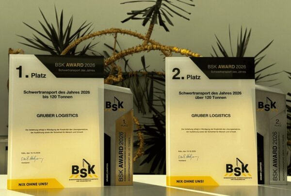 Gruber Logistics premiata due volte ai BSK Awards