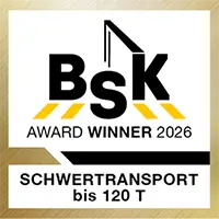 BSK AwardWinner Gold Schwertransport bis 120 T
